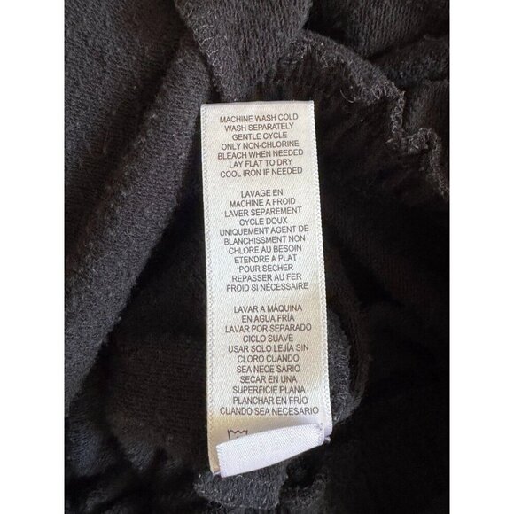 Splendid Black Long Sleeves Crew Neck Crop Jumpsuit Women Size Small - Picture 7 of 7